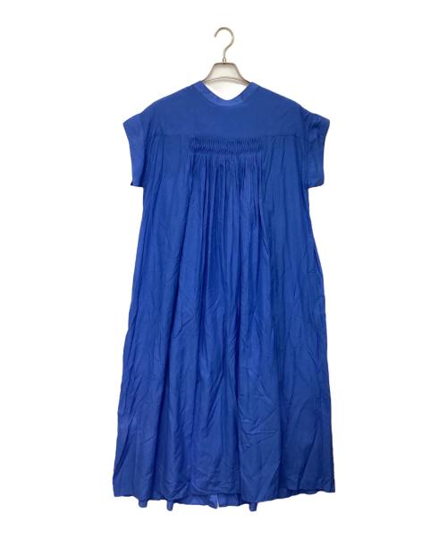 Spick and Span（スピック＆スパン）Spick and Span (スピックアンドスパン) ボイルピンタックワンピース ブルー サイズ:36の古着・服飾アイテム