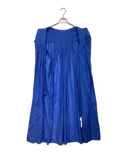 Spick and Span（スピック＆スパン）Spick and Span (スピックアンドスパン) ボイルピンタックワンピース ブルー サイズ:36の古着・服飾アイテム