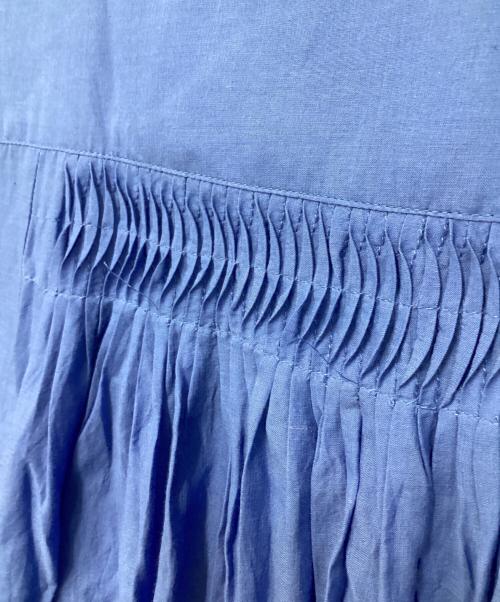 Spick and Span（スピック＆スパン）Spick and Span (スピックアンドスパン) ボイルピンタックワンピース ブルー サイズ:36の古着・服飾アイテム