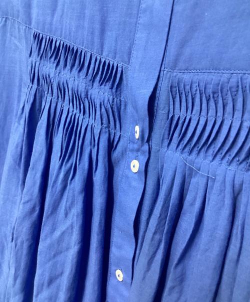 Spick and Span（スピック＆スパン）Spick and Span (スピックアンドスパン) ボイルピンタックワンピース ブルー サイズ:36の古着・服飾アイテム