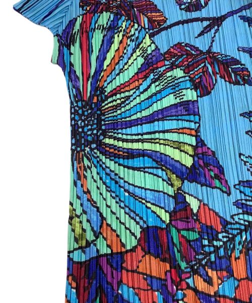 PLEATS PLEASE（プリーツプリーズ）PLEATS PLEASE (プリーツプリーズ) 転写プリーツブラウス マルチカラー サイズ:3の古着・服飾アイテム