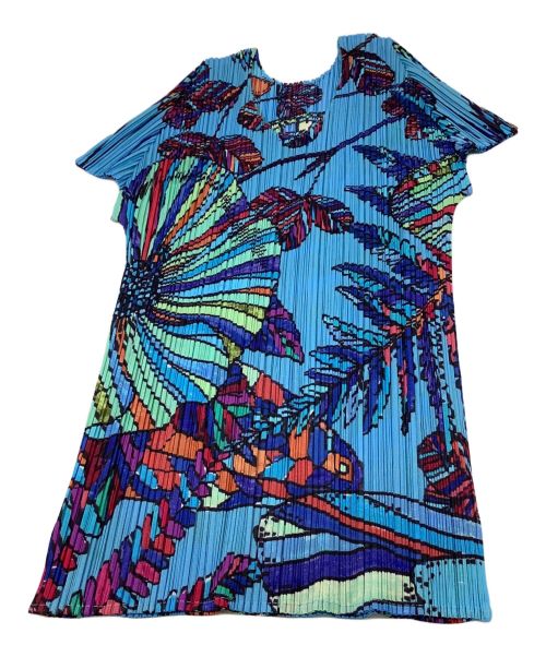 PLEATS PLEASE（プリーツプリーズ）PLEATS PLEASE (プリーツプリーズ) 転写プリーツブラウス マルチカラー サイズ:3の古着・服飾アイテム