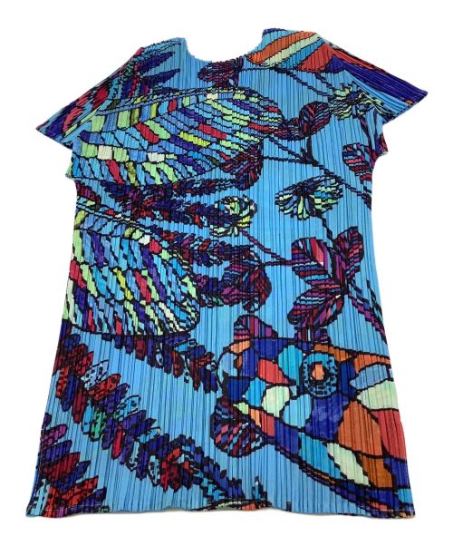 PLEATS PLEASE（プリーツプリーズ）PLEATS PLEASE (プリーツプリーズ) 転写プリーツブラウス マルチカラー サイズ:3の古着・服飾アイテム