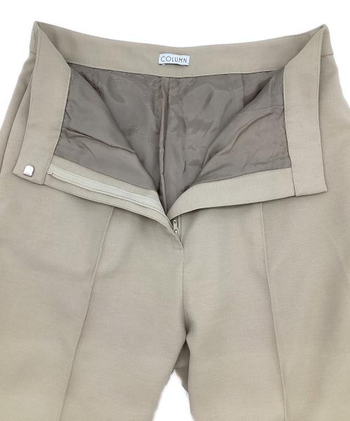 COLUMN（コラム）COLUMN (コラム) フロントスリットフレアパンツ ベージュ サイズ:36の古着・服飾アイテム