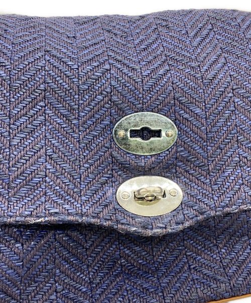 zanellato（ザネラート）zanellato (ザネラート) メッセンジャーバッグ ネイビー×ブラウンの古着・服飾アイテム