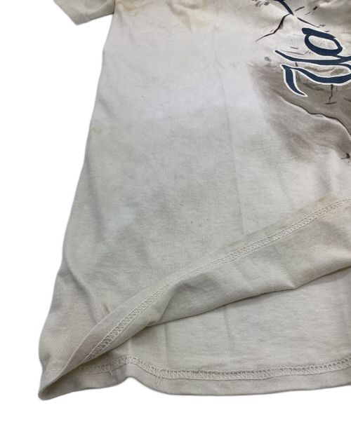 LIQUID BLUE（リキッドブルー）LIQUID BLUE (リキッドブルー) MLB NEW YORK YANKEES(ニューヨークヤンキース)プリントTシャツ ベージュ サイズ:XLの古着・服飾アイテム