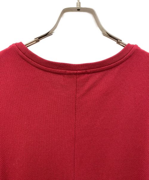 LACOSTE（ラコステ）LACOSTE (ラコステ) B:MING LIFE STORE by BEAMS (ビーミングライフストア バイ ビームス) 鹿の子ノースリーブワンピース レッド サイズ:36の古着・服飾アイテム