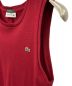 中古・古着 LACOSTE (ラコステ) B:MING LIFE STORE by BEAMS (ビーミングライフストア バイ ビームス) 鹿の子ノースリーブワンピース レッド サイズ:36：3000円