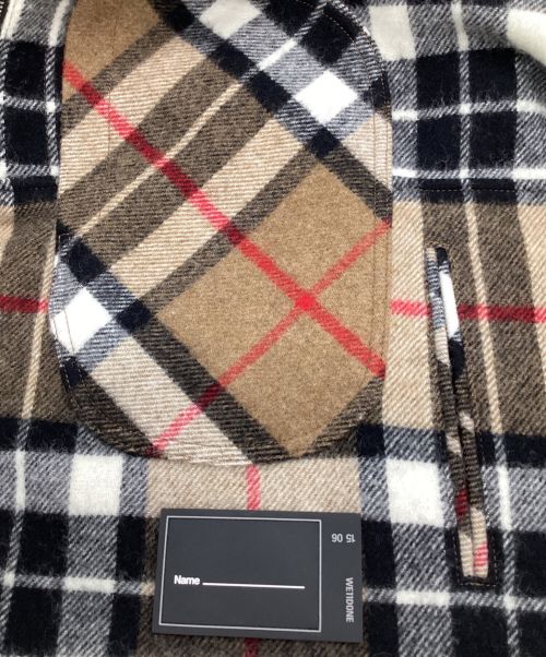 WE11DONE（ウェルダン）WE11DONE (ウェルダン) チェックアノラックシャツ ベージュ サイズ:Mの古着・服飾アイテム