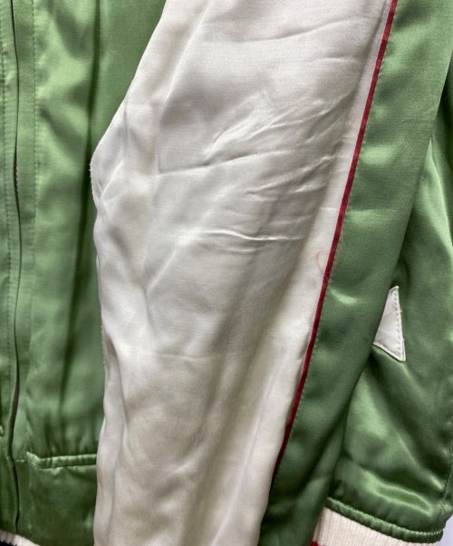 THE FLAT HEAD（ザ・フラットヘッド）THE FLAT HEAD (ザ・フラットヘッド) リバーシブルスカジャン グリーン×ブルー サイズ:38の古着・服飾アイテム