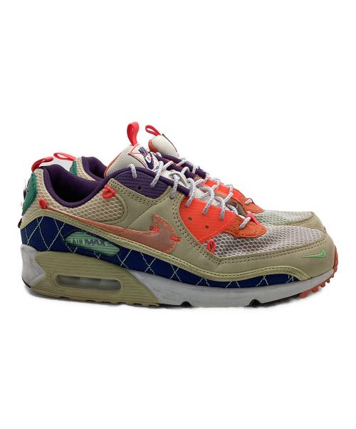 NIKE（ナイキ）NIKE (ナイキ) AIR MAX 90 MOUNTAINEERING（エア マックス 90 マウンテニアリング） ベージュ×レッド×パープル サイズ:US9の古着・服飾アイテム