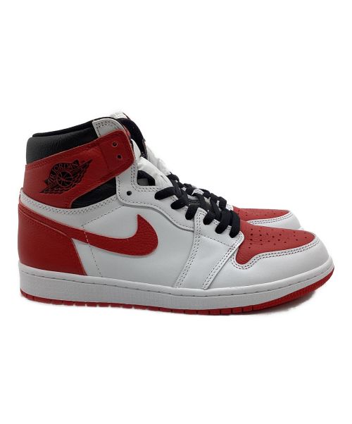 NIKE（ナイキ）NIKE (ナイキ) AIR JORDAN 1 RETRO HIGH OG（エア ジョーダン 1 レトロ ハイ オージー） レッド×ホワイト サイズ:27cm 未使用品の古着・服飾アイテム