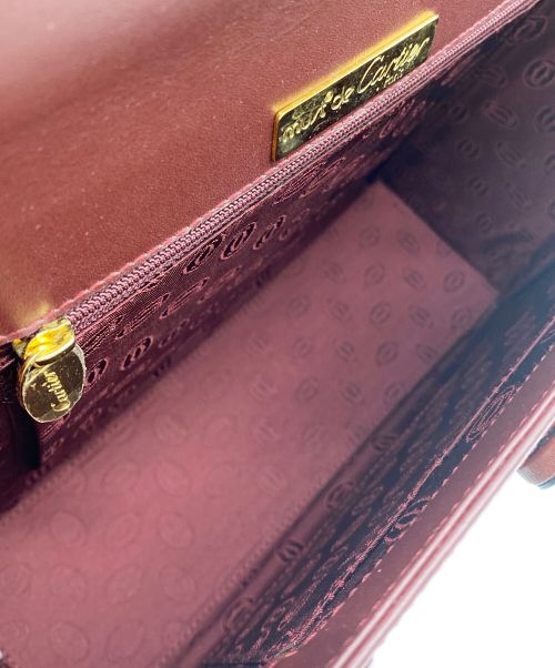 Cartier（カルティエ）Cartier (カルティエ) ハンドバッグ ボルドーの古着・服飾アイテム