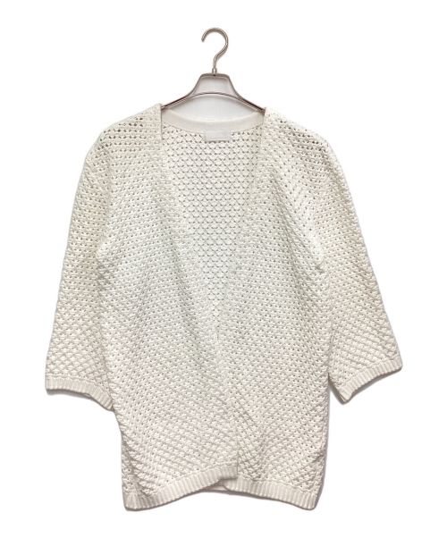 GALLARDA GALANTE（ガリャルダガランテ）GALLARDA GALANTE (ガリャルダガランテ) アイレットロングカーディガン ホワイト サイズ:FREEの古着・服飾アイテム