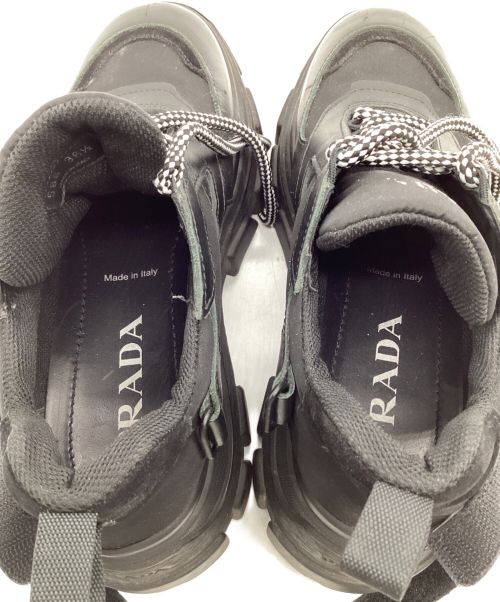 PRADA（プラダ）PRADA (プラダ) ペガサス　スニーカー ブラック サイズ:36 1/2の古着・服飾アイテム