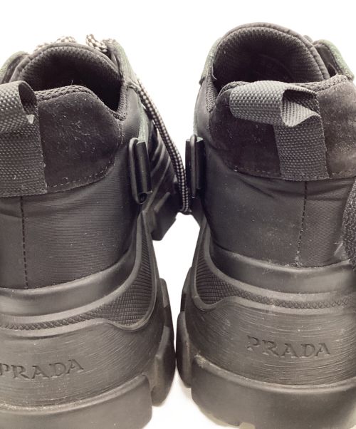 PRADA（プラダ）PRADA (プラダ) ペガサス　スニーカー ブラック サイズ:36 1/2の古着・服飾アイテム