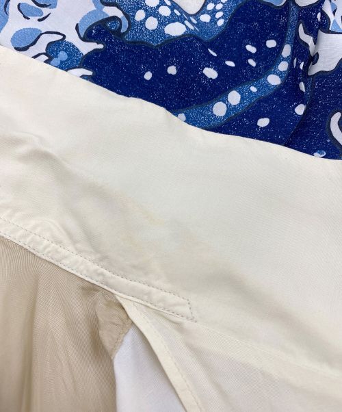 Sun Surf（サンサーフ）Sun Surf (サンサーフ) 葛飾北斎 (カツシカホクサイ) レーヨンシャツ ホワイト サイズ:Mの古着・服飾アイテム