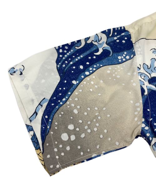 Sun Surf（サンサーフ）Sun Surf (サンサーフ) 葛飾北斎 (カツシカホクサイ) レーヨンシャツ ホワイト サイズ:Mの古着・服飾アイテム