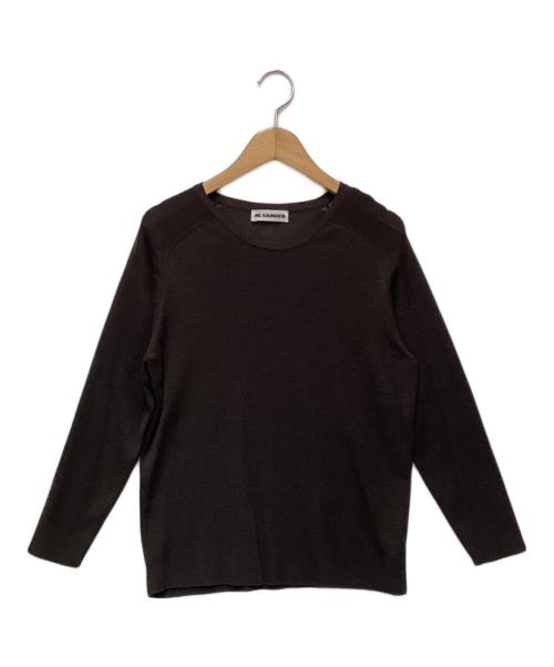 JIL SANDER（ジルサンダー）JIL SANDER (ジルサンダー) ハイゲージ ウールニット ブラウン サイズ:40の古着・服飾アイテム
