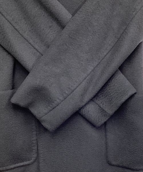 MaxMara（マックスマーラ）MaxMara (マックスマーラ) RIALTO（リアルト）ピュアキャメル ベルテッドコート ブラック サイズ:38の古着・服飾アイテム