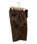 中古・古着 stussy (ステューシー) BIKERSHORT（バイカーショート）パンツ ブラウン サイズ:S：6000円