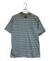 stussy（ステューシー）の古着「ボーダー 半袖Tシャツ」｜ブルー×グレー