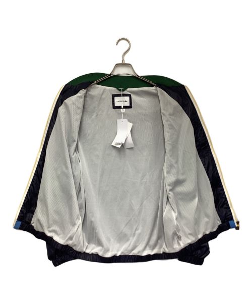 LACOSTE（ラコステ）LACOSTE (ラコステ) Heritage Canvas Bomber Jacket（ヘリテージ キャンバス ボンバー ジャケット） ネイビー サイズ:FR52の古着・服飾アイテム