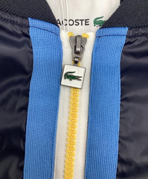 LACOSTE（ラコステ）LACOSTE (ラコステ) Heritage Canvas Bomber Jacket（ヘリテージ キャンバス ボンバー ジャケット） ネイビー サイズ:FR52の古着・服飾アイテム