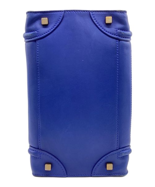 CELINE（セリーヌ）CELINE (セリーヌ) ラゲージ ミニショッパー ブルーの古着・服飾アイテム