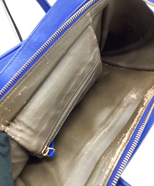 CELINE（セリーヌ）CELINE (セリーヌ) ラゲージ ミニショッパー ブルーの古着・服飾アイテム
