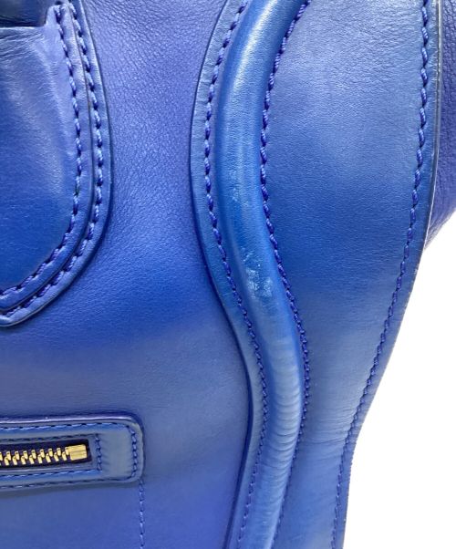 CELINE（セリーヌ）CELINE (セリーヌ) ラゲージ ミニショッパー ブルーの古着・服飾アイテム