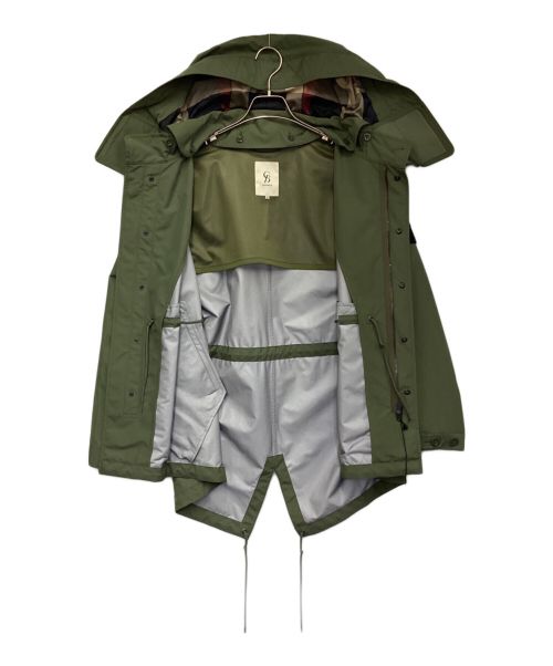 BLACK LABEL CRESTBRIDGE（ブラックレーベル クレストブリッジ）BLACK LABEL CRESTBRIDGE (ブラックレーベル クレストブリッジ) 3レイヤーテクニカルモッズブルゾン グリーン サイズ:Mの古着・服飾アイテム