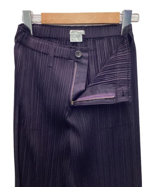 PLEATS PLEASE（プリーツプリーズ）PLEATS PLEASE (プリーツプリーズ) プリーツパンツ パープル サイズ:3の古着・服飾アイテム