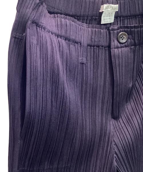 PLEATS PLEASE（プリーツプリーズ）PLEATS PLEASE (プリーツプリーズ) プリーツパンツ パープル サイズ:3の古着・服飾アイテム