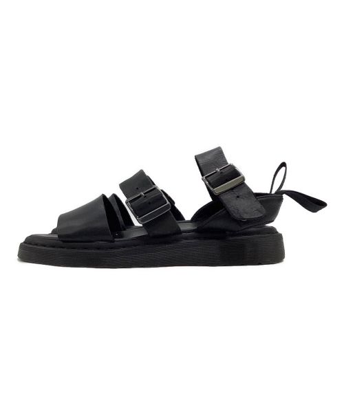 Dr.Martens（ドクターマーチン）Dr.Martens (ドクターマーチン) レザーサンダル ブラック サイズ:UK7の古着・服飾アイテム