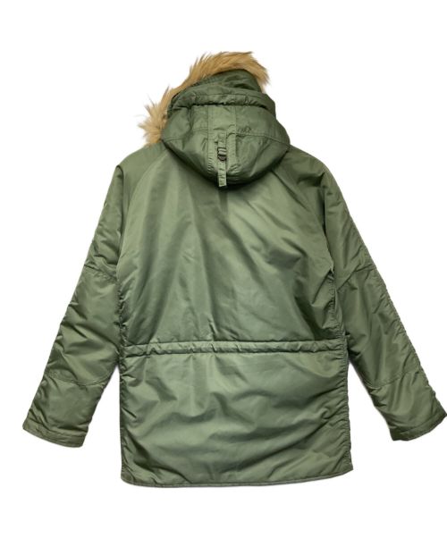 AVIREX（アヴィレックス）AVIREX (アヴィレックス) N-3B COMMERCIAL (FAKE FUR) （エヌ3ビー コマーシャル フェイクファー）フライトジャケット グリーン サイズ:Lの古着・服飾アイテム