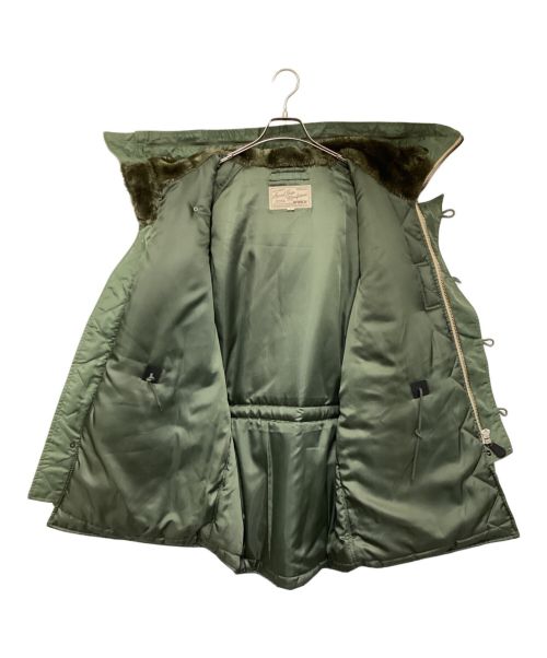 AVIREX（アヴィレックス）AVIREX (アヴィレックス) N-3B COMMERCIAL (FAKE FUR) （エヌ3ビー コマーシャル フェイクファー）フライトジャケット グリーン サイズ:Lの古着・服飾アイテム