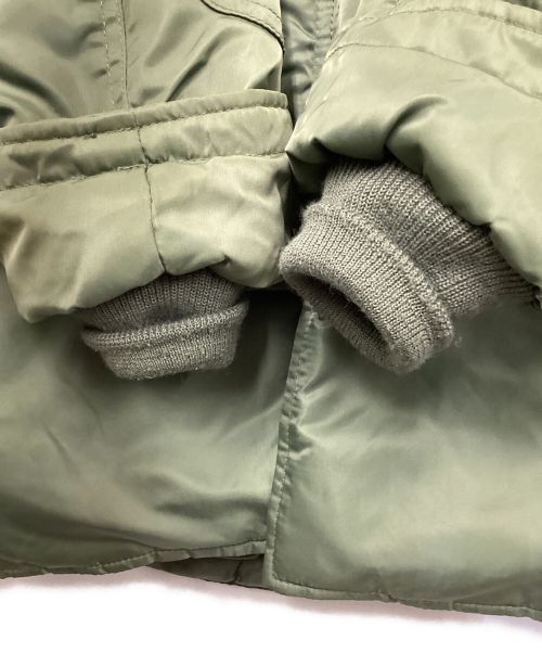 AVIREX（アヴィレックス）AVIREX (アヴィレックス) N-3B COMMERCIAL (FAKE FUR) （エヌ3ビー コマーシャル フェイクファー）フライトジャケット グリーン サイズ:Lの古着・服飾アイテム