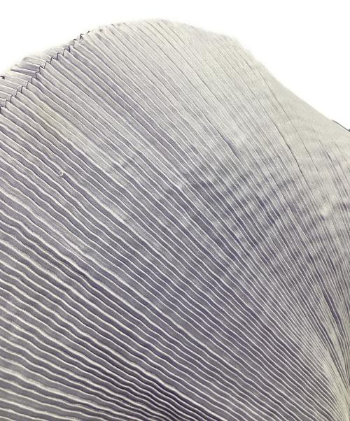 MIYAKE DESIGN STUDIO（ミヤケ デザイン スタジオ）MIYAKE DESIGN STUDIO (ミヤケ デザイン スタジオ) エプロンプリーツワンピース ブルー×パープル サイズ:-の古着・服飾アイテム