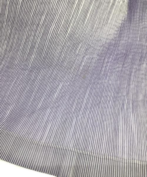 MIYAKE DESIGN STUDIO（ミヤケ デザイン スタジオ）MIYAKE DESIGN STUDIO (ミヤケ デザイン スタジオ) エプロンプリーツワンピース ブルー×パープル サイズ:-の古着・服飾アイテム