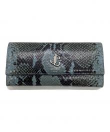 JIMMY CHOO（ジミーチュウ）の古着「パイソン柄長財布」｜グリーン