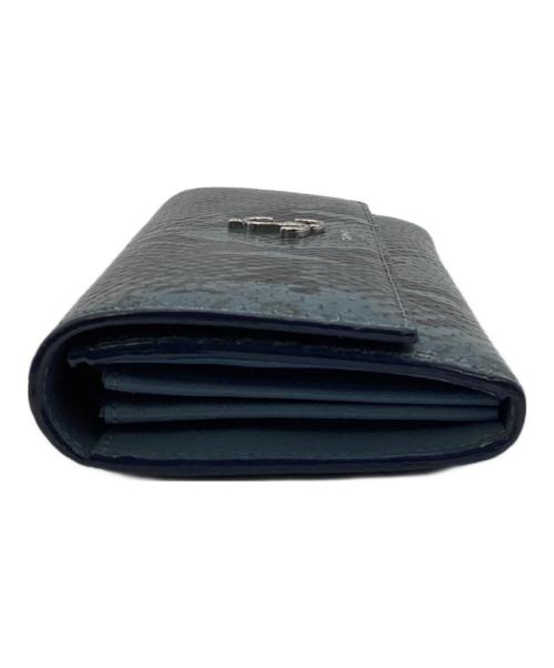 JIMMY CHOO（ジミーチュウ）JIMMY CHOO (ジミーチュウ) パイソン柄長財布 グリーンの古着・服飾アイテム