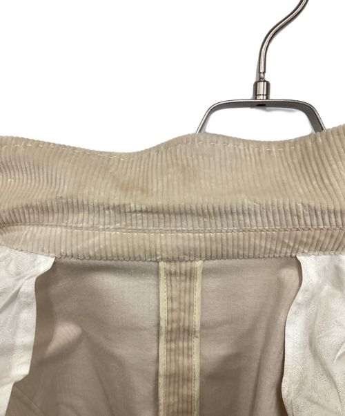 1piu1uguale3（ウノピュウノウグァーレトレ）1piu1uguale3 (ウノ ピゥ ウノ ウグァーレ トレ) コーデュロイセットアップ アイボリー サイズ:Ⅷの古着・服飾アイテム