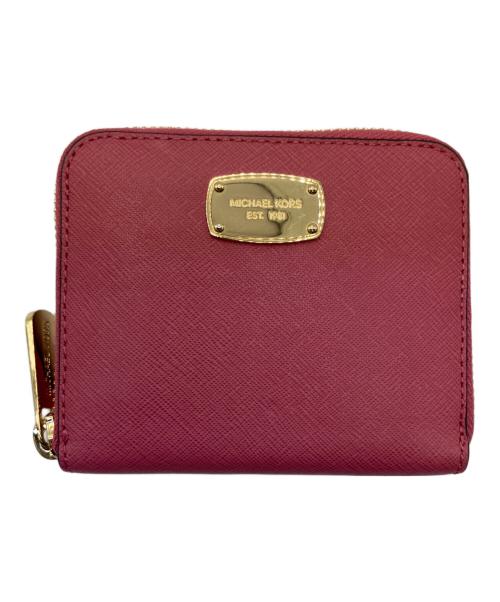 MICHAEL KORS（マイケルコース）MICHAEL KORS (マイケルコース) コンパクトウォレット ピンクの古着・服飾アイテム