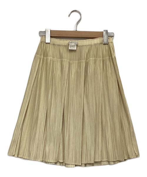 PLEATS PLEASE（プリーツプリーズ）PLEATS PLEASE (プリーツプリーズ) プリーツスカート ベージュ サイズ:3の古着・服飾アイテム