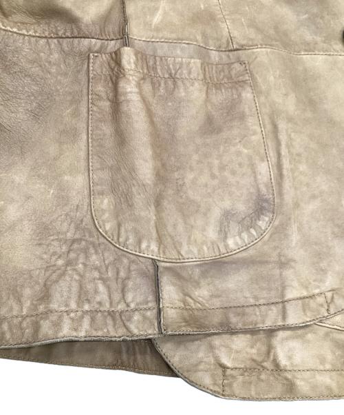 GARRETT（ギャレット）GARRETT (ギャレット) 2B レザージャケット ブラウン サイズ:50の古着・服飾アイテム