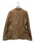 GARRETT (ギャレット) 2B レザージャケット ブラウン サイズ:50：9000円