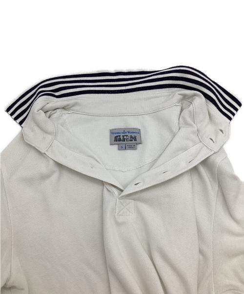 Vivienne Westwood man（ヴィヴィアン ウェストウッド マン）Vivienne Westwood man (ヴィヴィアン ウェストウッド マン) スカル ポロシャツ ホワイト サイズ:Sの古着・服飾アイテム