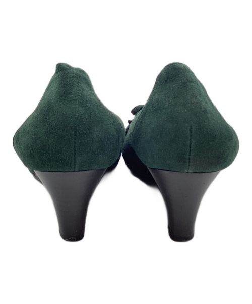 SALVATORE MELIANI（サルバトーレメルアーニ）SALVATORE MELIANI (サルバトーレメルアーニ) パンプス グリーン サイズ:23EEEの古着・服飾アイテム
