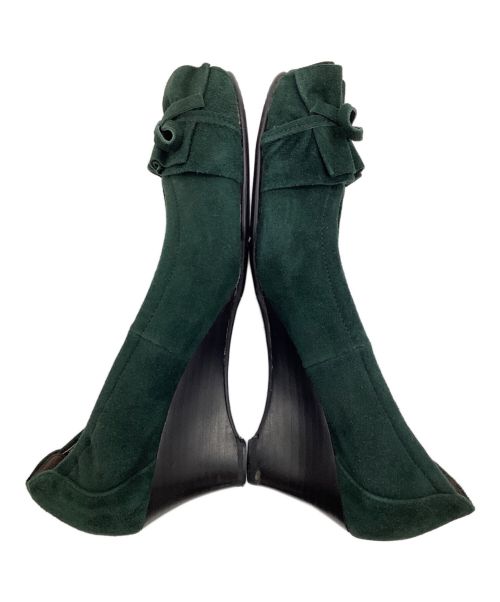 SALVATORE MELIANI（サルバトーレメルアーニ）SALVATORE MELIANI (サルバトーレメルアーニ) パンプス グリーン サイズ:23EEEの古着・服飾アイテム